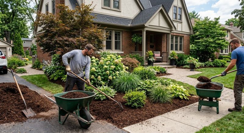 Organic Mulch Installation in Ventura County, CA